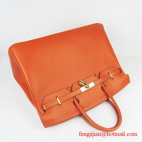 Hermes Birkin 40cm Togo Bag Orange 6099 Hermes Birkin 40cm Togo Bag Orange 6099